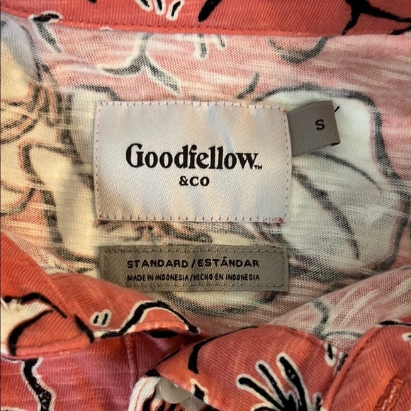 Goodfellow & Co Floral Polo Shirt - Red and White - Picture 2 of 4